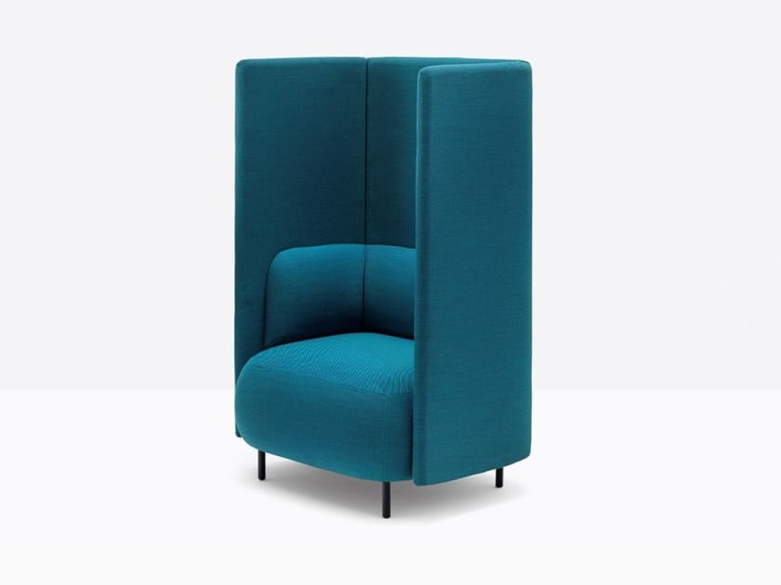 HUBBY Alcove Acoustique Mobile Espace Isolation sonore Conception Aménagement Insonorisation Design Modulaire Intimité Ergonomie Innovation Séparation Flexibilité Technologie Système Intégration Esthétique