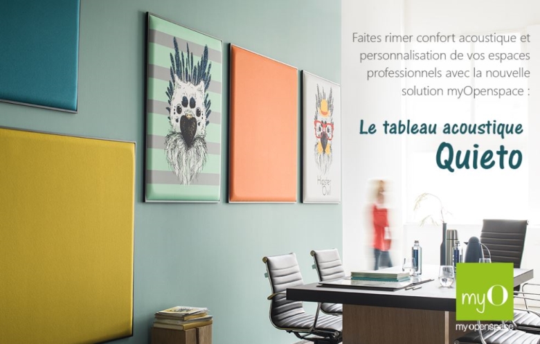 LE TABLEAU ACOUSTIQUE QUIETO, UN CADRE ACOUSTIQUE ET DECORATIF ! 