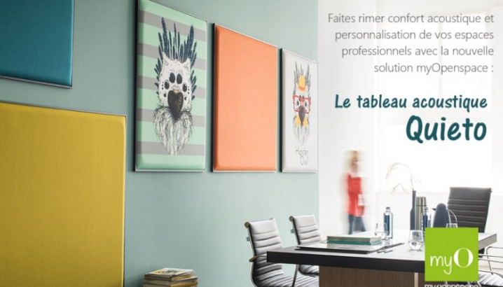 LE TABLEAU ACOUSTIQUE QUIETO, UN CADRE ACOUSTIQUE ET DECORATIF ! 