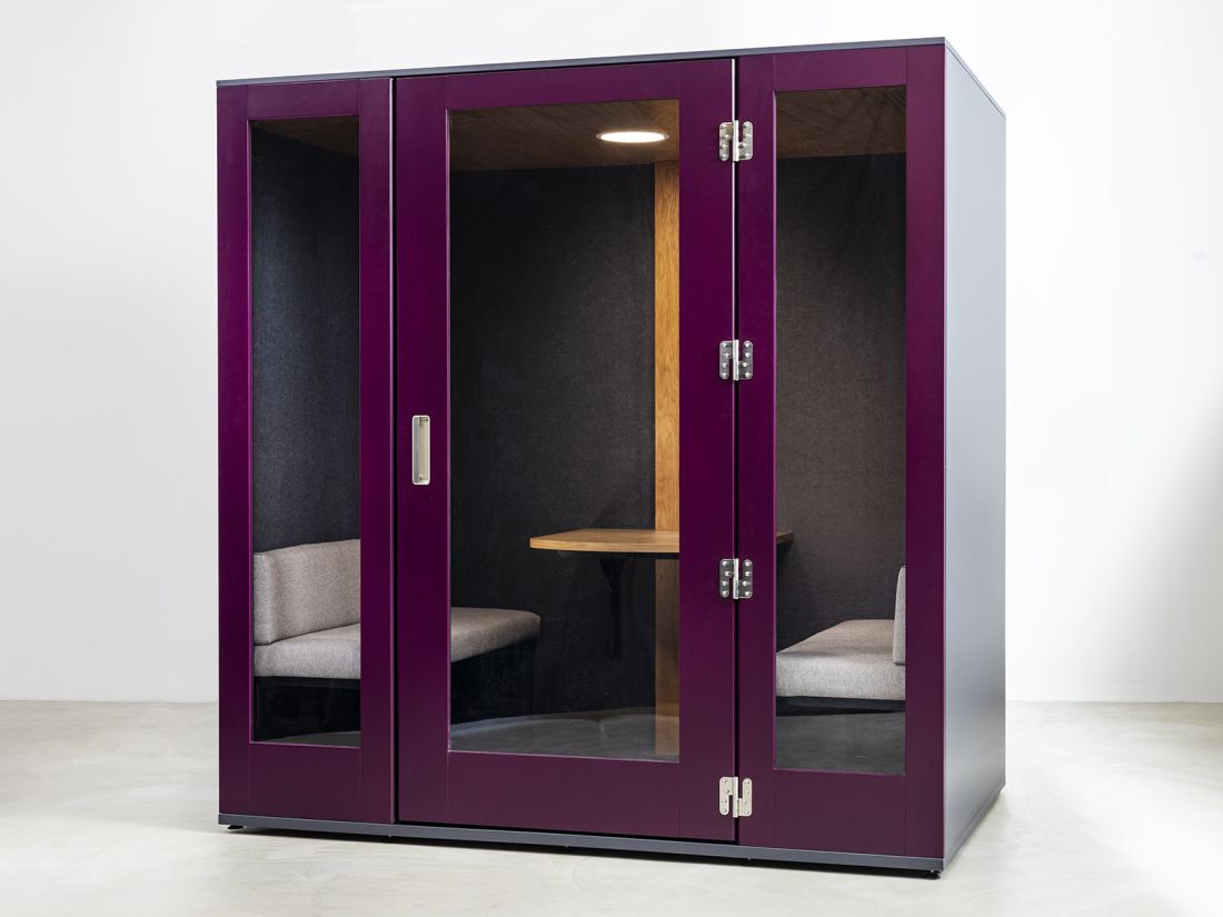 Box acoustique bureau pour 2 ou 4 personnes OVA, Box acoustique bureau Cabine insonorisée pour bureau Espace de travail privé pour 2 ou 4 personnes Cabine de bureau pour équipes restreintes Box de travail collaboratif Solution acoustique pour petits groupes Cabine insonorisée pour équipes réduites Box de concentration pour équipes restreintes Cabine de travail individuel pour 2 à 4 personnes Espace de réunion privé pour petites équipes