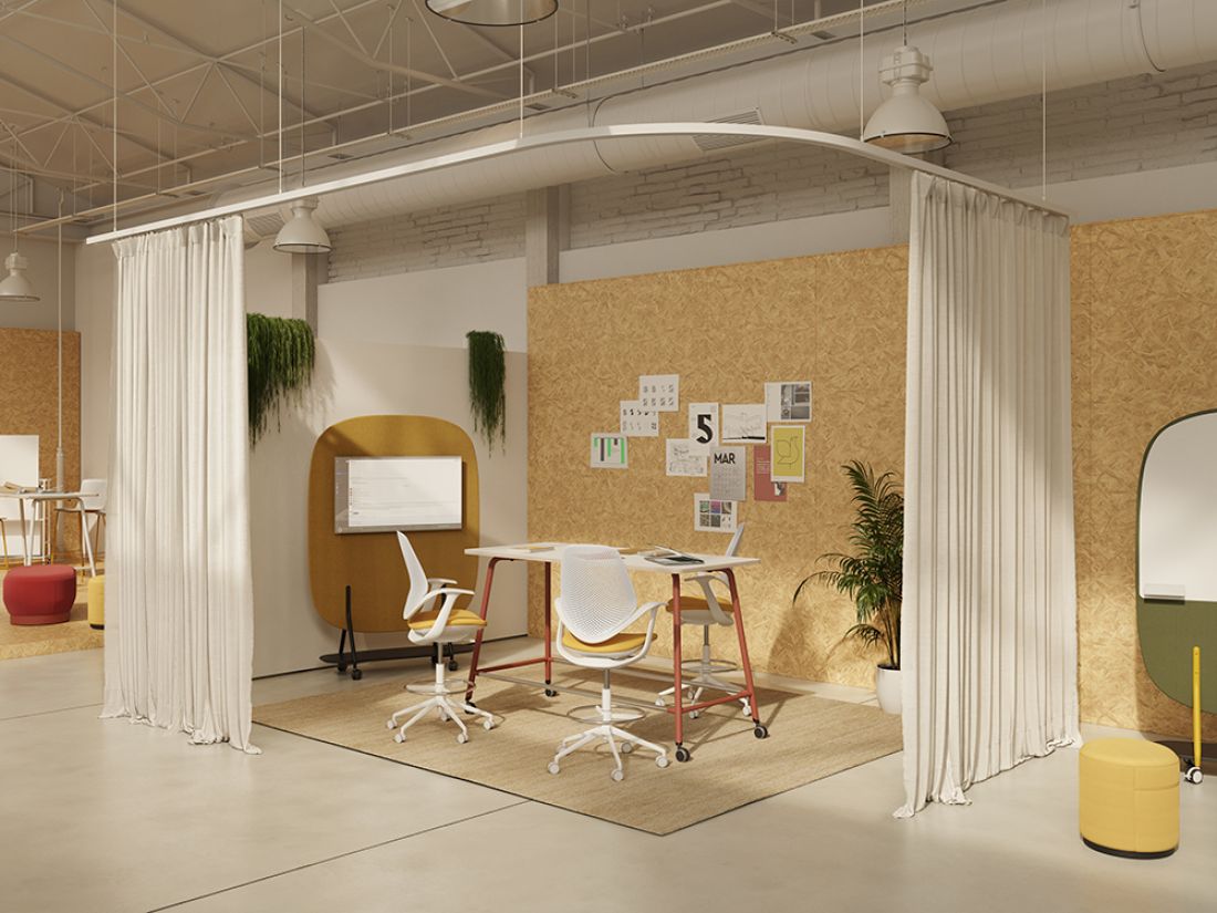 MUVIT, Aménagement bureaux Agencement bureaux Design de bureau Décoration de bureau Espace de travail Ergonomie Confort Bien-être Productivité Flexibilité, Mobilier de bureau Bureau Chaise de bureau Cloison Rangement Lumière Acoustique Technologie Open space Coworking