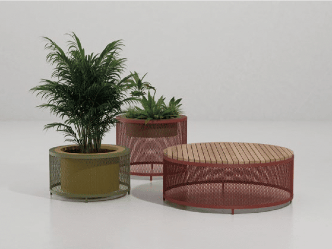 Jardinières, assise